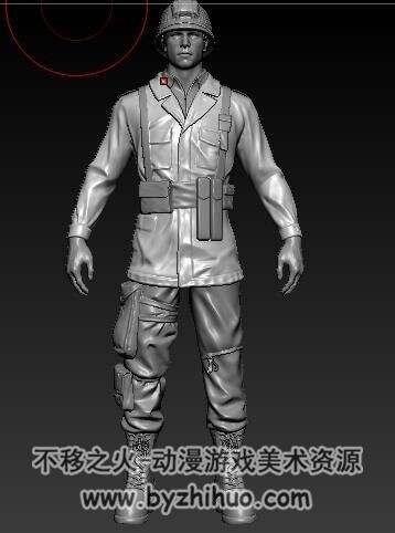 次世代外国士兵高精3d模型