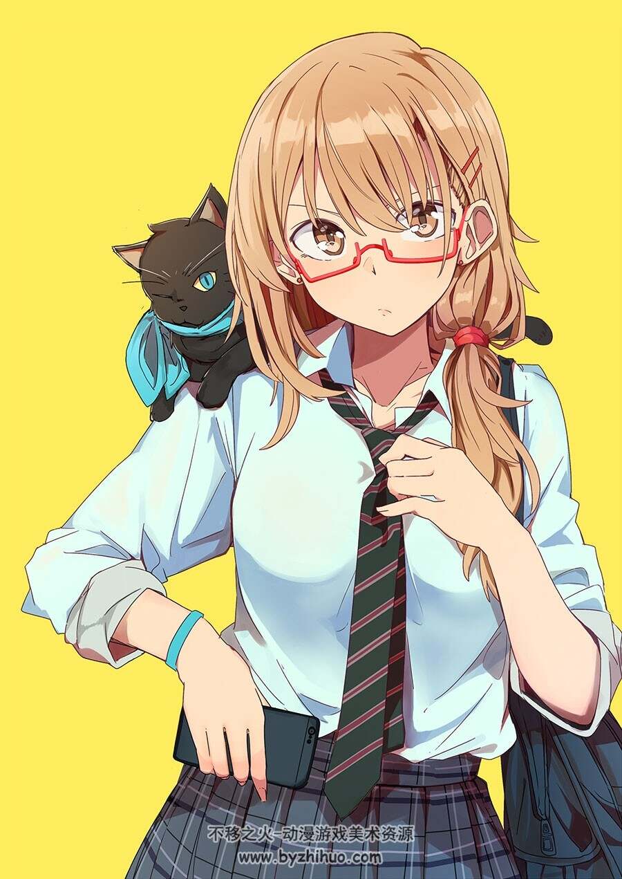 女高中生 二次元插画壁纸图片高清分享 700p