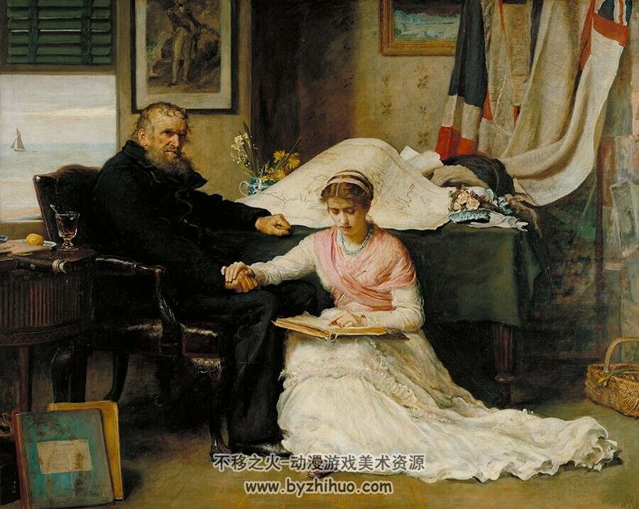 米莱斯大师高清油画作品 美术绘画图集百度网盘分享 180p
