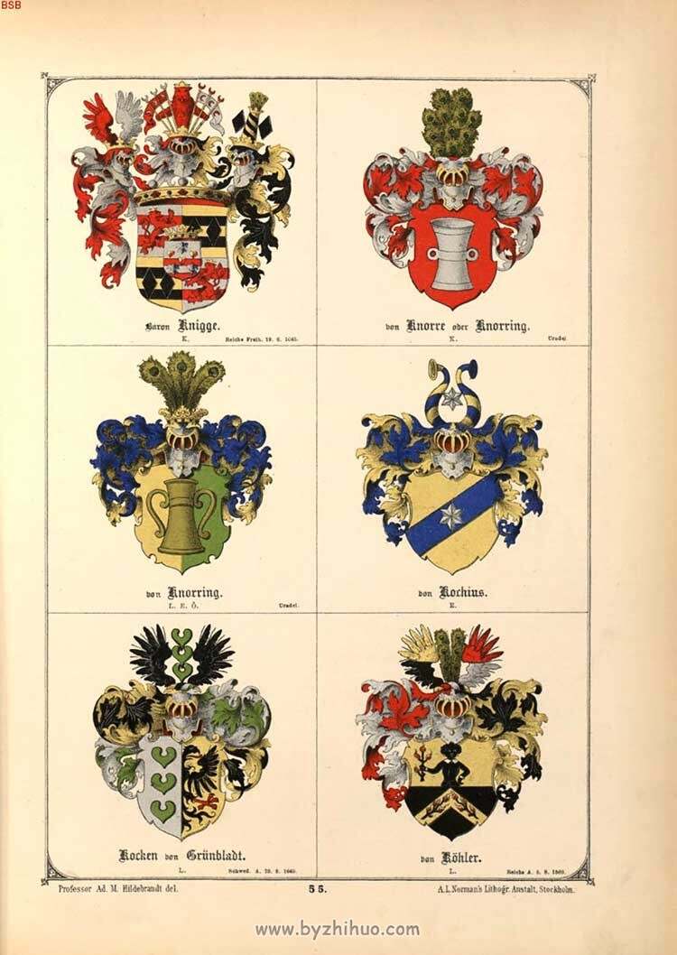 《德国家族纹章图鉴》贵族徽章