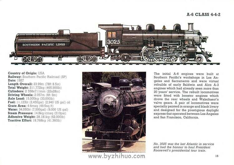 《蒸汽机车插图手册》The Concise Illustrated Book Of Steam trains