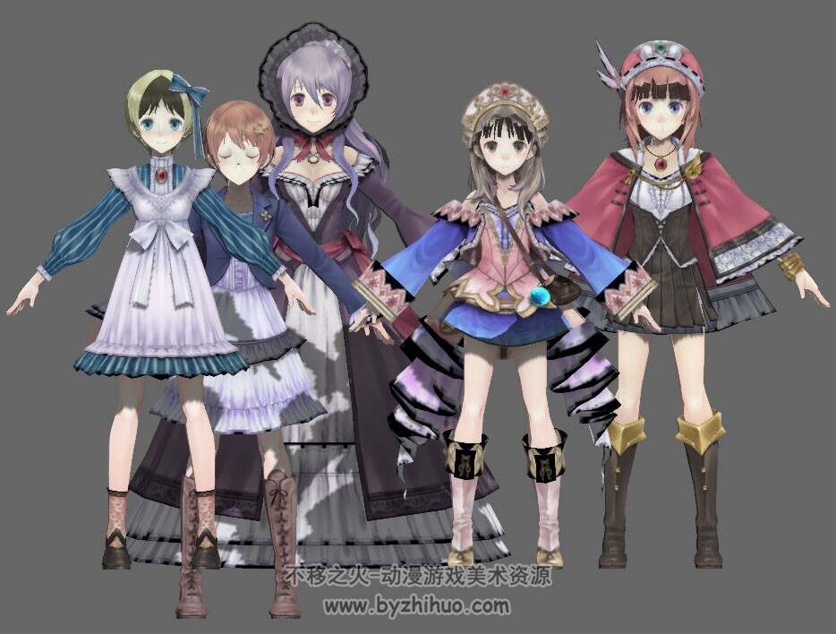 【托托莉的工作室】3D角色模型