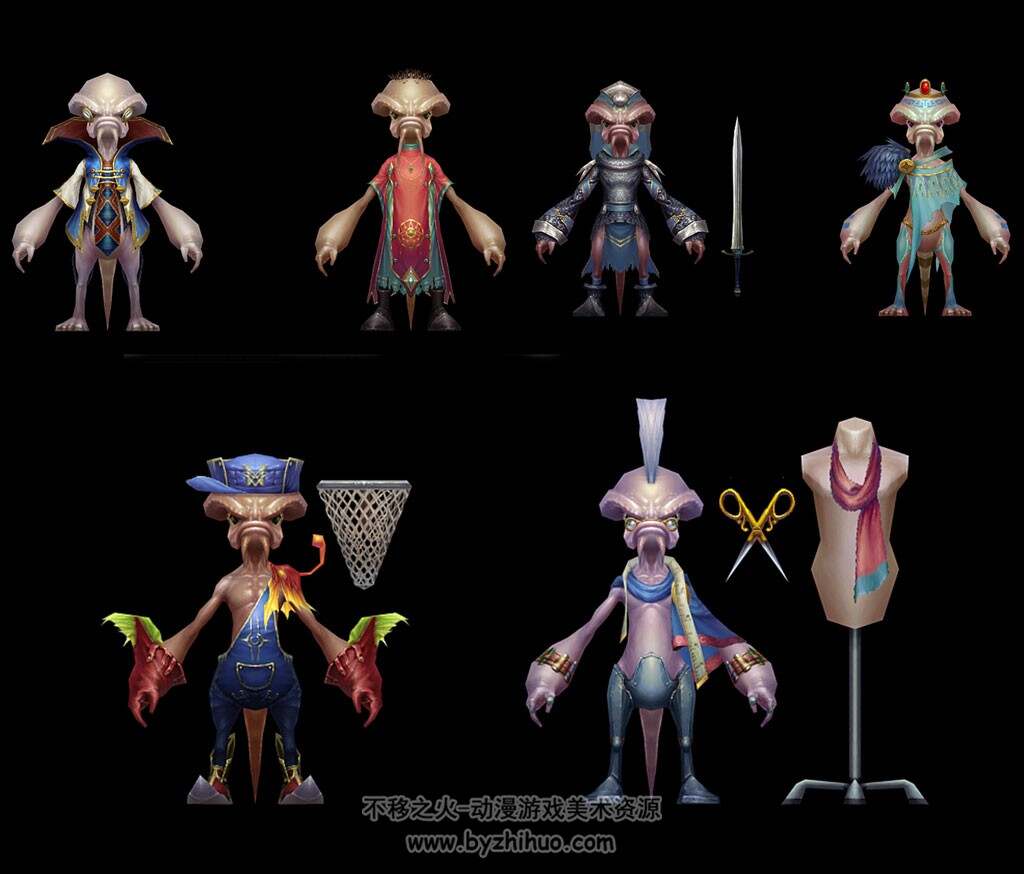 【神魔大陆】浮空基地NPC max角色模型