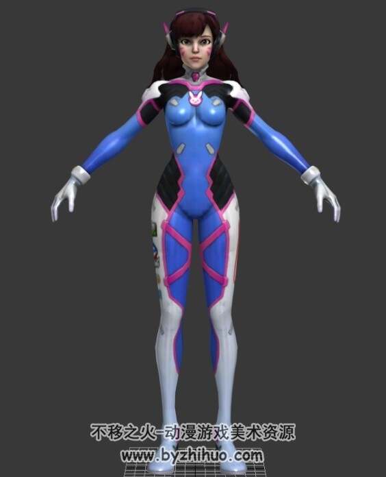 守望先锋D.VA 3D模型