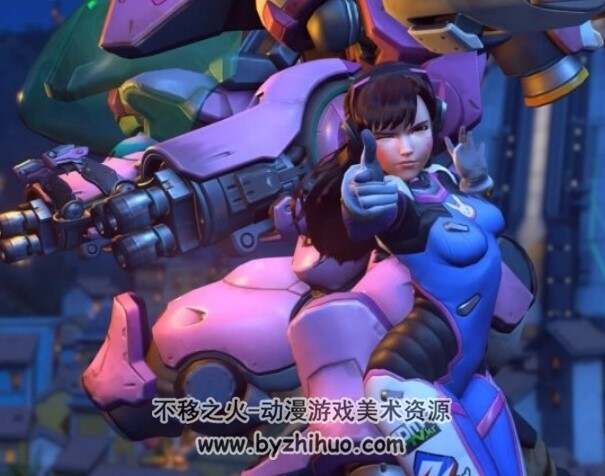 守望先锋D.VA 3D模型