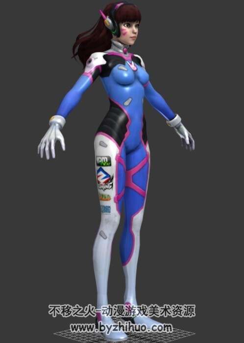 守望先锋D.VA 3D模型