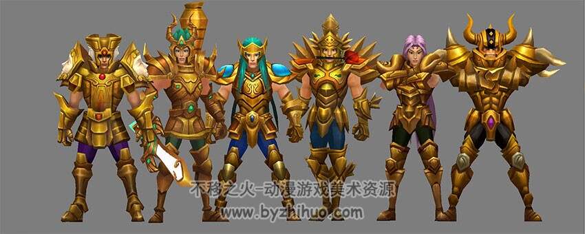 圣斗士星矢的黄金十二宫 黄金12宫 雅典娜 人物模型
