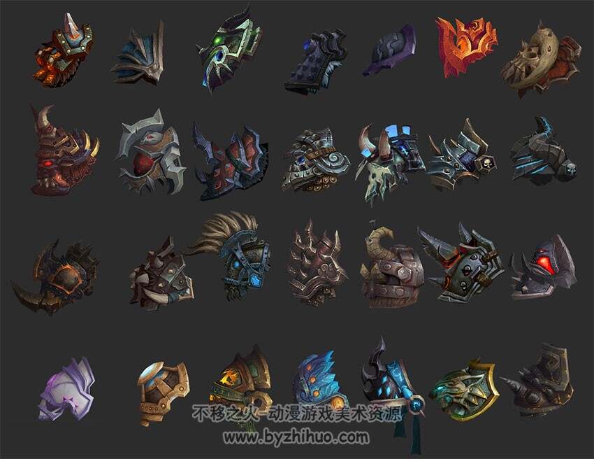 魔兽世界 300多个高品质肩甲模型