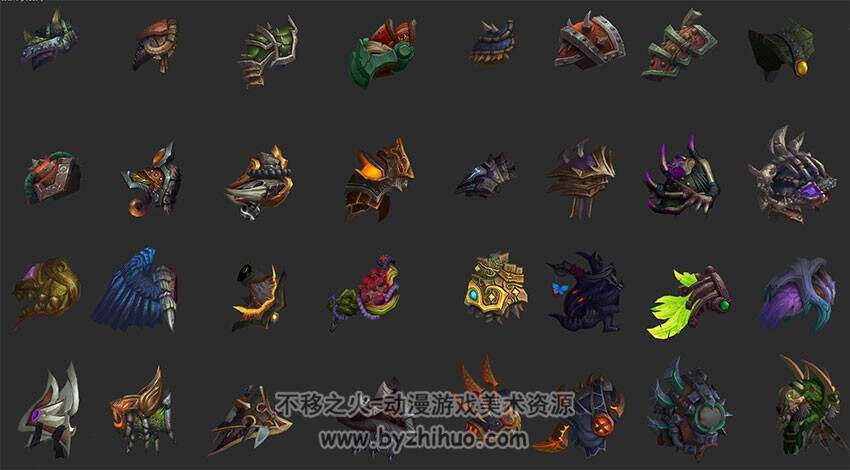 魔兽世界 300多个高品质肩甲模型