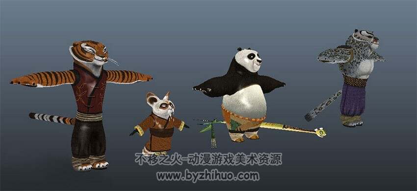 【功夫熊猫】动画3D角色模型