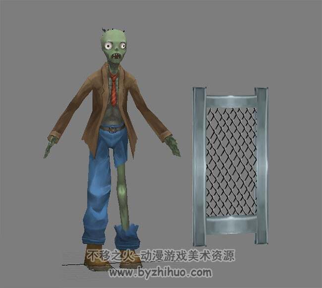 【植物大战僵尸】僵尸/植物模型 部分带绑定动作