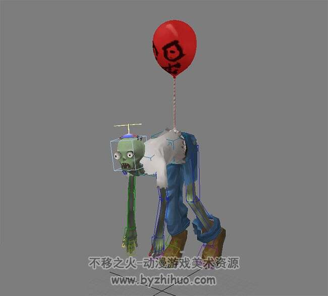 【植物大战僵尸】僵尸/植物模型 部分带绑定动作