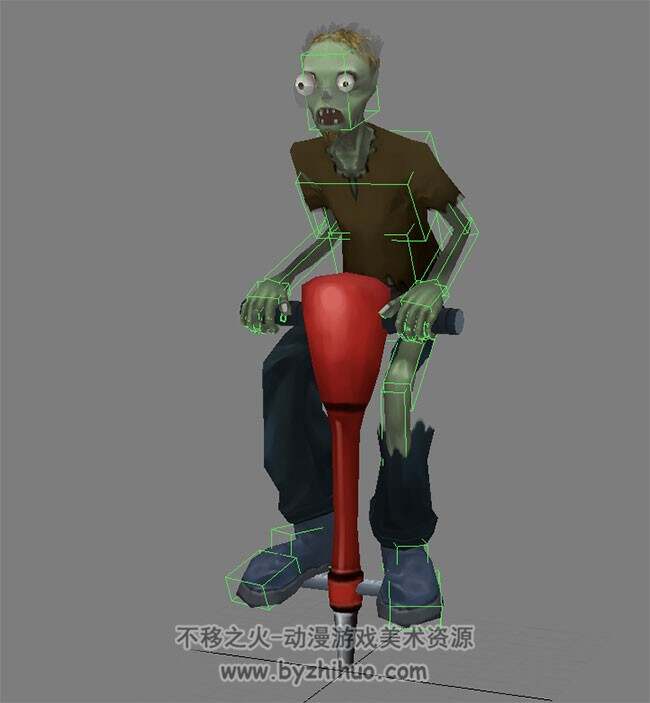 【植物大战僵尸】僵尸/植物模型 部分带绑定动作