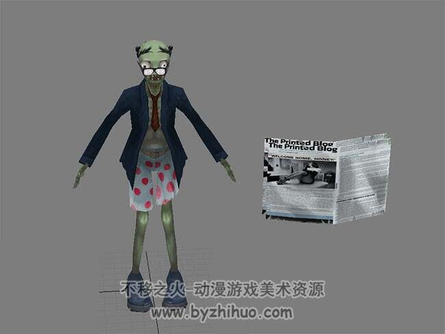 【植物大战僵尸】僵尸/植物模型 部分带绑定动作