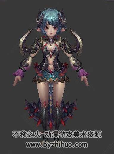 36个日韩风格游戏主角模型 萝莉御姐帅哥人物3D模型