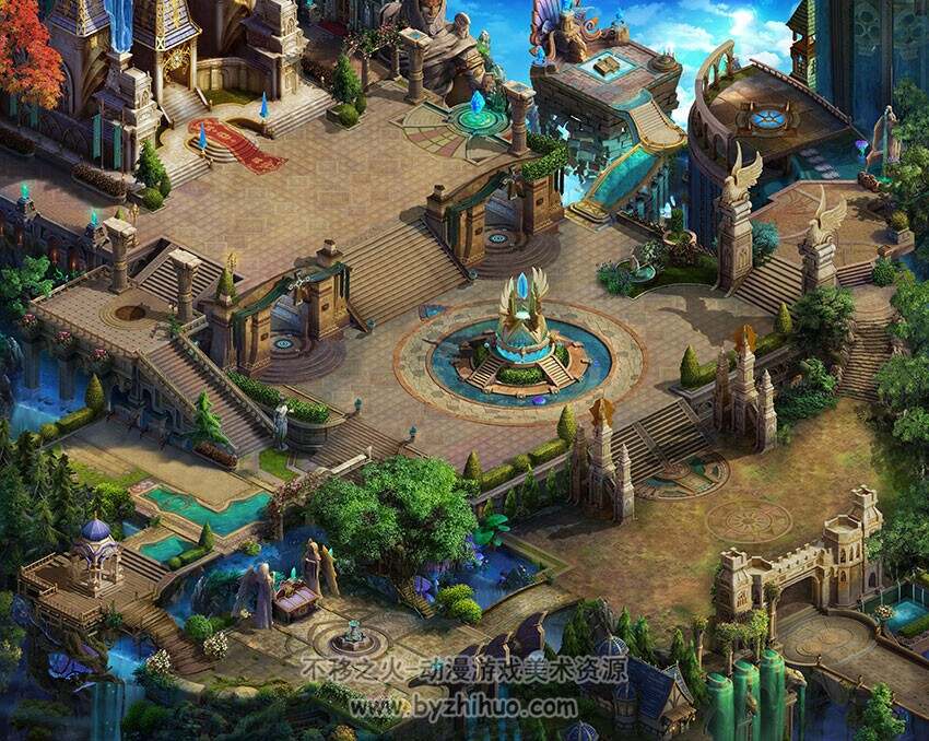【狂徒】欧美魔幻风页游 高清场景地图25P