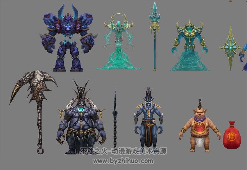 【九界】游戏怪物 精品模型一组
