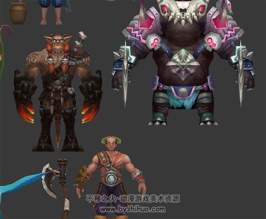 35个魔幻风格游戏NPC模型
