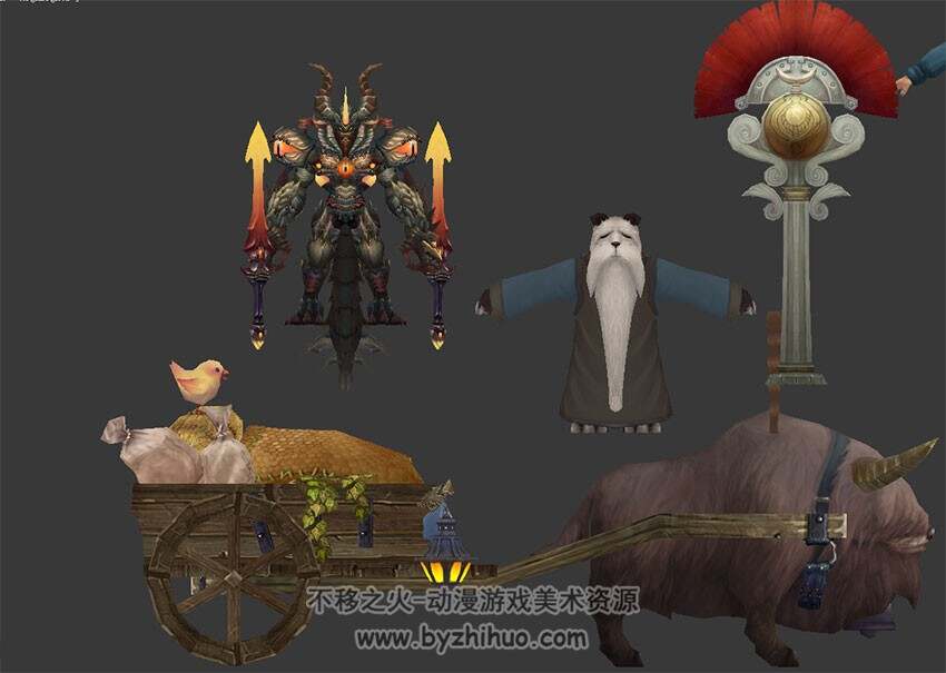 35个魔幻风格游戏NPC模型