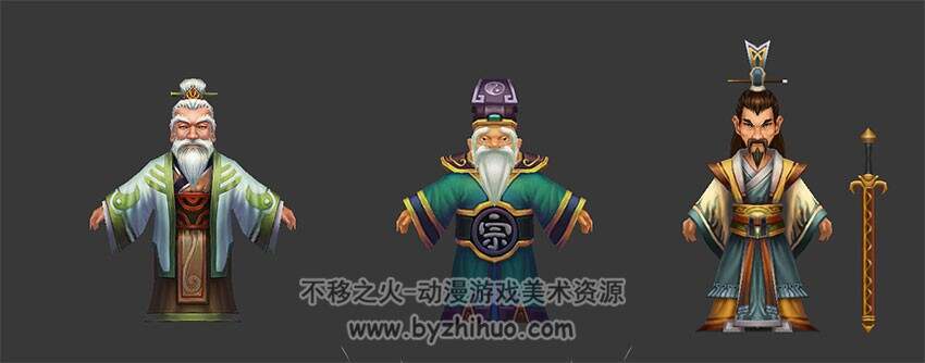 Q版古代 NPC模型一组