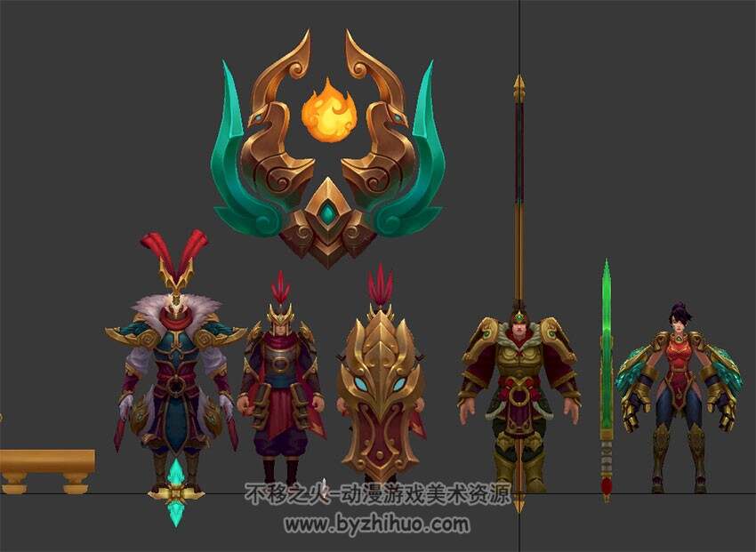 【英雄联盟】LOL2017年时装 情人节/冰雪节/春节 英雄皮肤模型