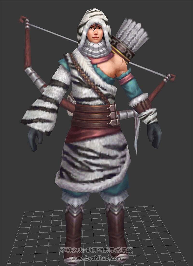 22个武侠风格角色模型 带动作