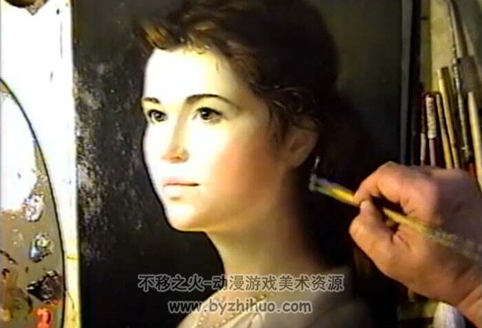 女性肖像技法 古典油画视频教程