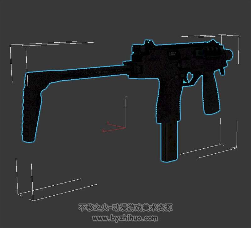 MP9 微声冲锋枪 游戏模型