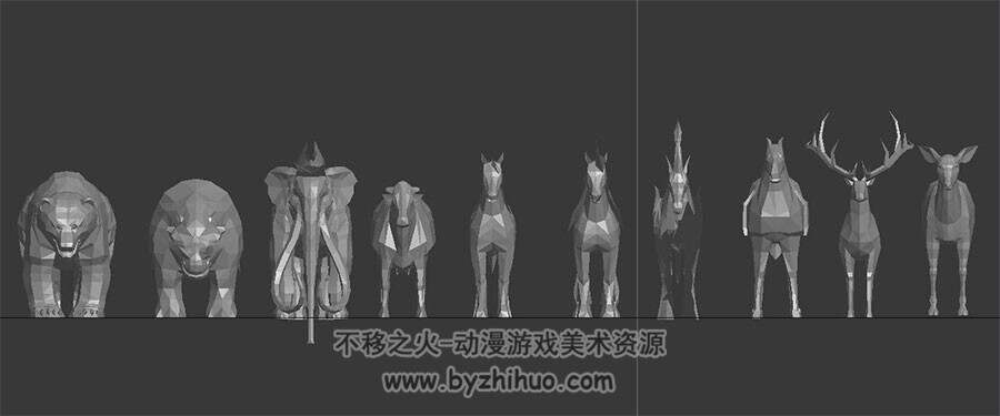 各种游戏裸模合集 人物+动物+怪物模型