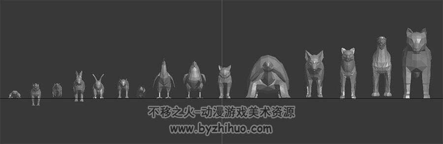 各种游戏裸模合集 人物+动物+怪物模型