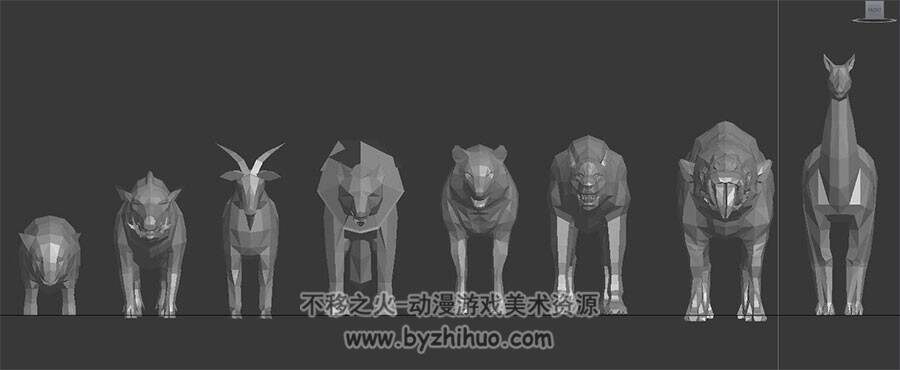 各种游戏裸模合集 人物+动物+怪物模型