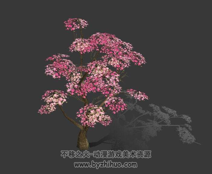 桃花树3D模型
