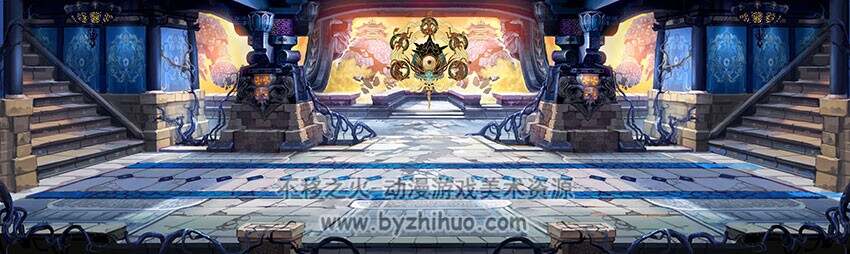【斩魂】横版地图资源 场景原画+道具 含PSD