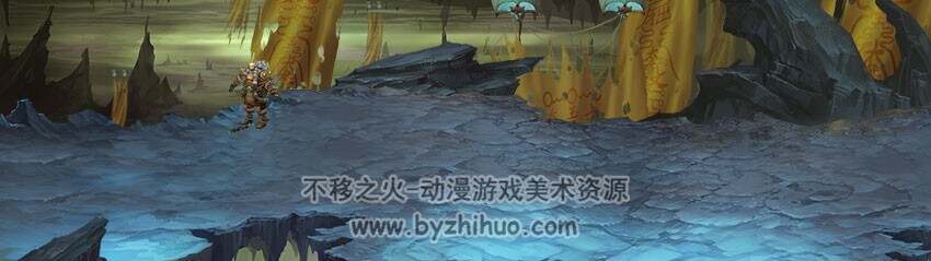【斩魂】横版地图资源 场景原画+道具 含PSD