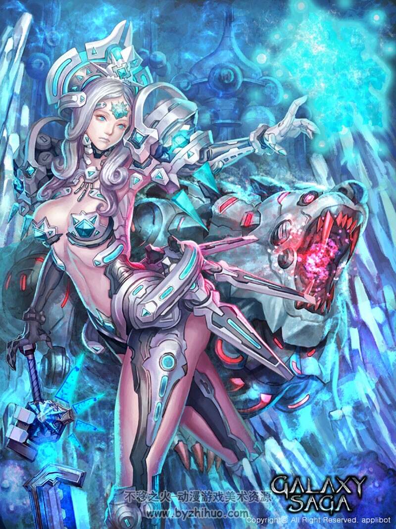 【星系传奇 Galaxy saga】科幻系列游戏卡牌原画图集 544P