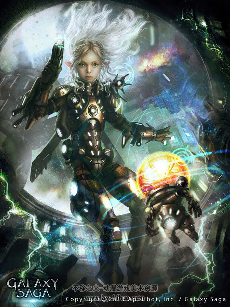【星系传奇 Galaxy saga】科幻系列游戏卡牌原画图集 544P