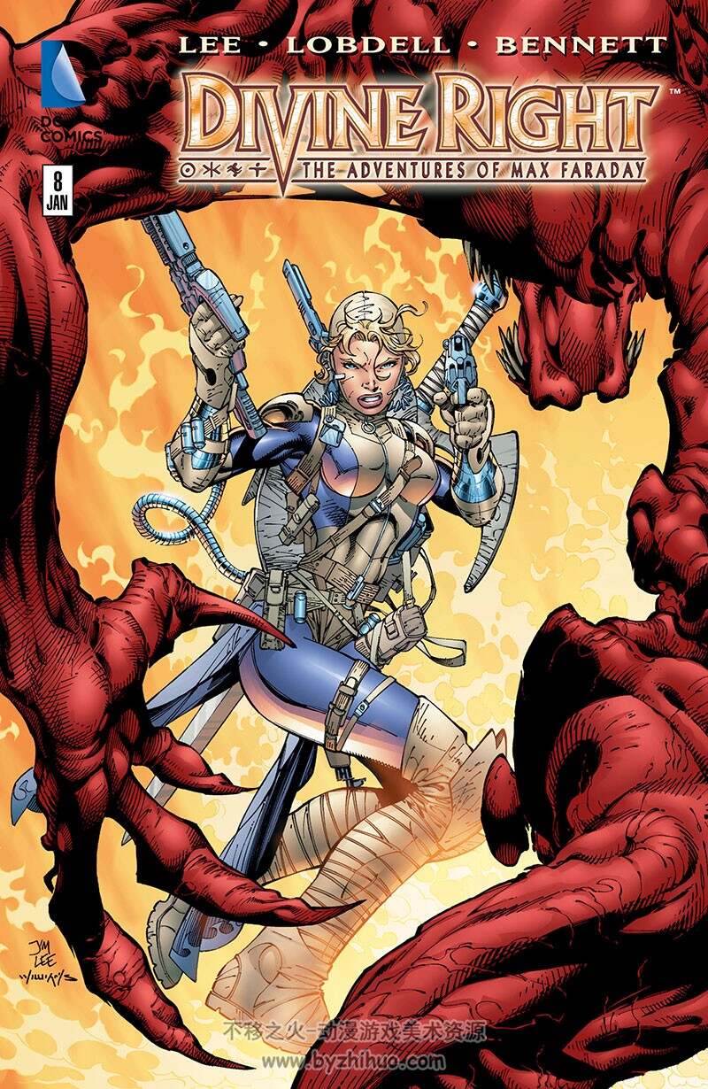 《Divine Right - The Adventures of Max Faraday》1-12册 Jim Lee
