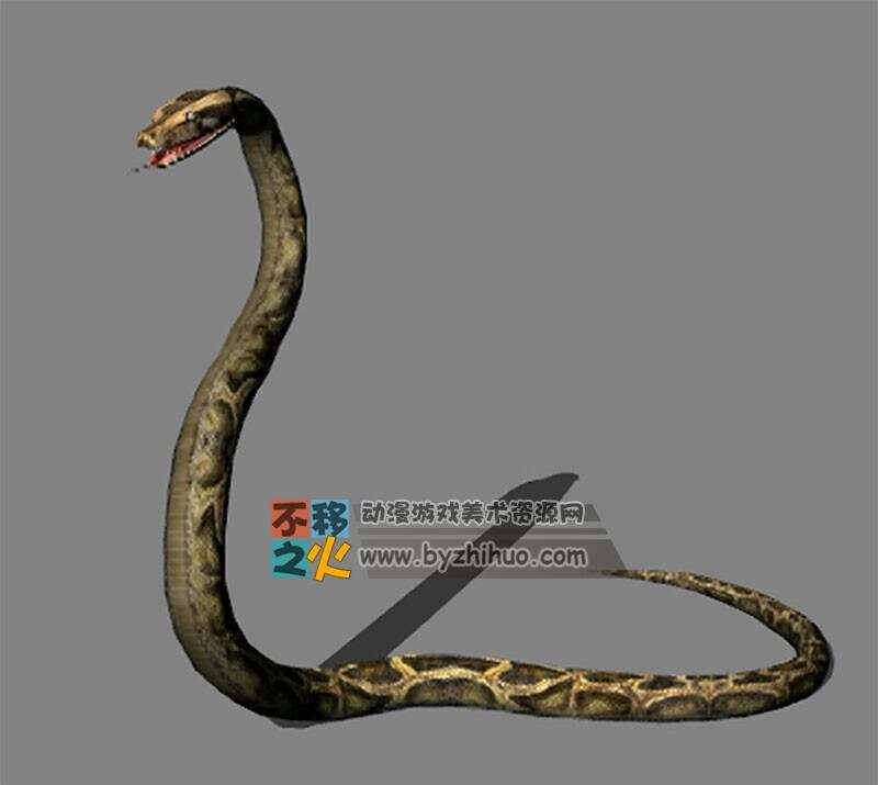 Attack 蛇 3D模型 带动作