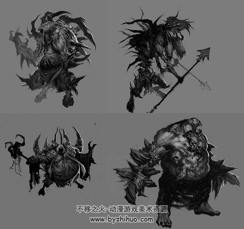 【Diablo 暗黑破坏神3】CG原画合集 角色场景设定资料 1700P