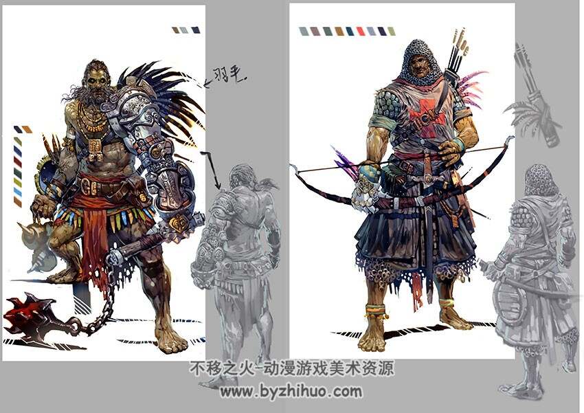 【神魔大陆】角色场景设定 游戏原画图集 1.33G