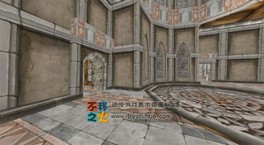 魔兽世界 白银之手城堡 3D模型 带内部