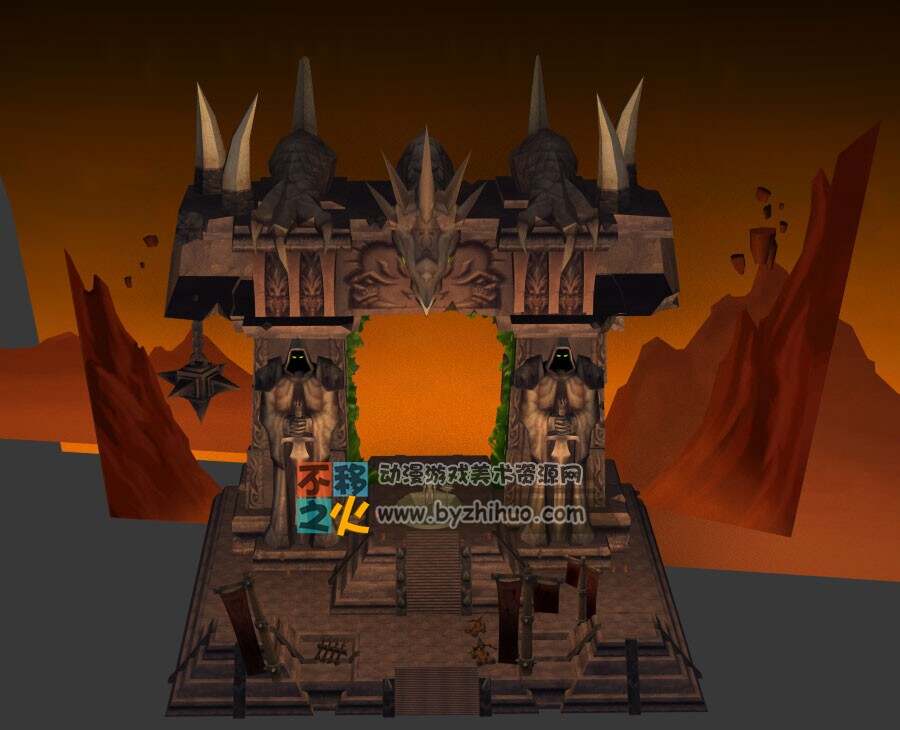 魔兽世界 wow 黑暗之门 3D游戏场景模型