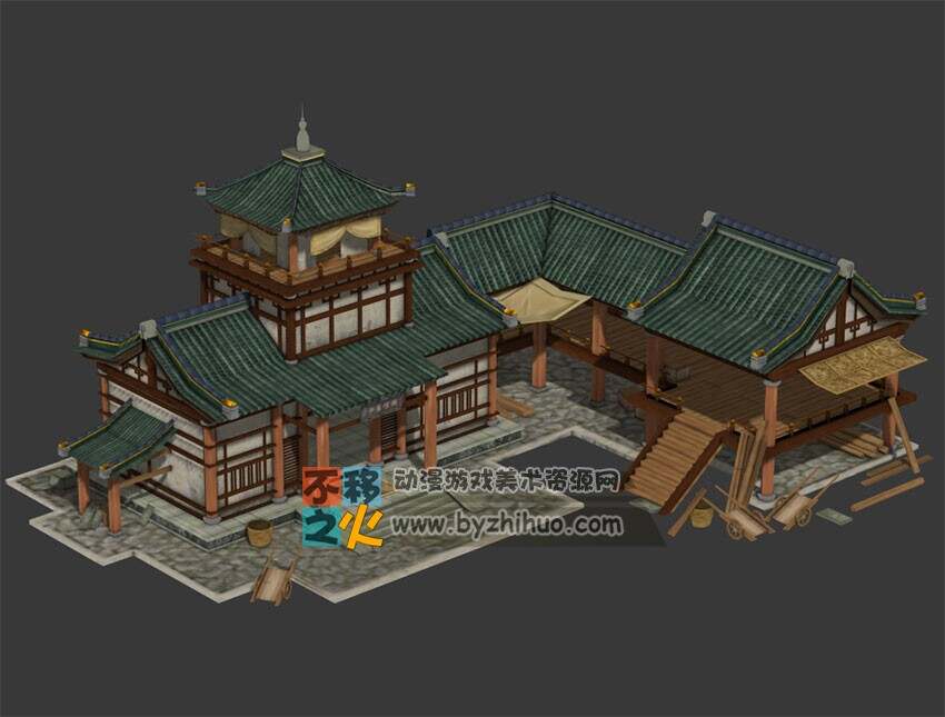 材料店 游戏建筑模型