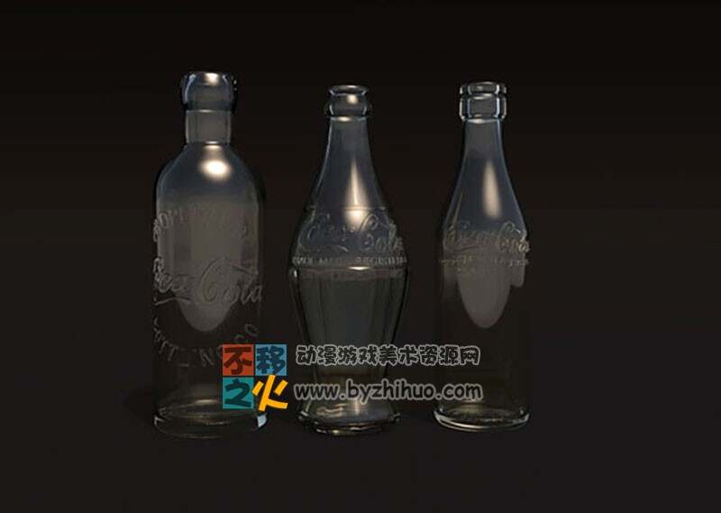 Antique Coke Bottles 可口可乐 玻璃瓶模型