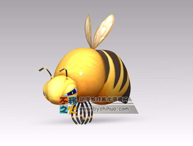 小蜜蜂 卡通3D模型