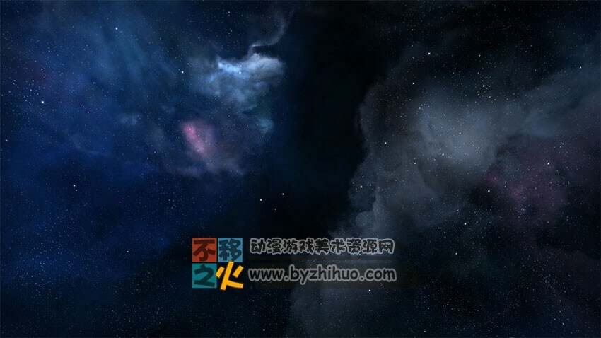 Ue4 虚幻4 Unreal Engine 4 蓝图素材绚丽的宇宙背景spacebox Variable 不移之火资源网