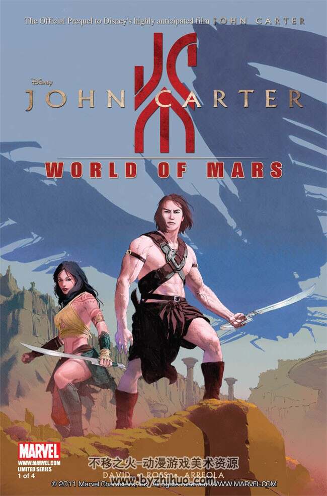 《John Carter - The World of Mars》1-4册 David，Ross & Arreola