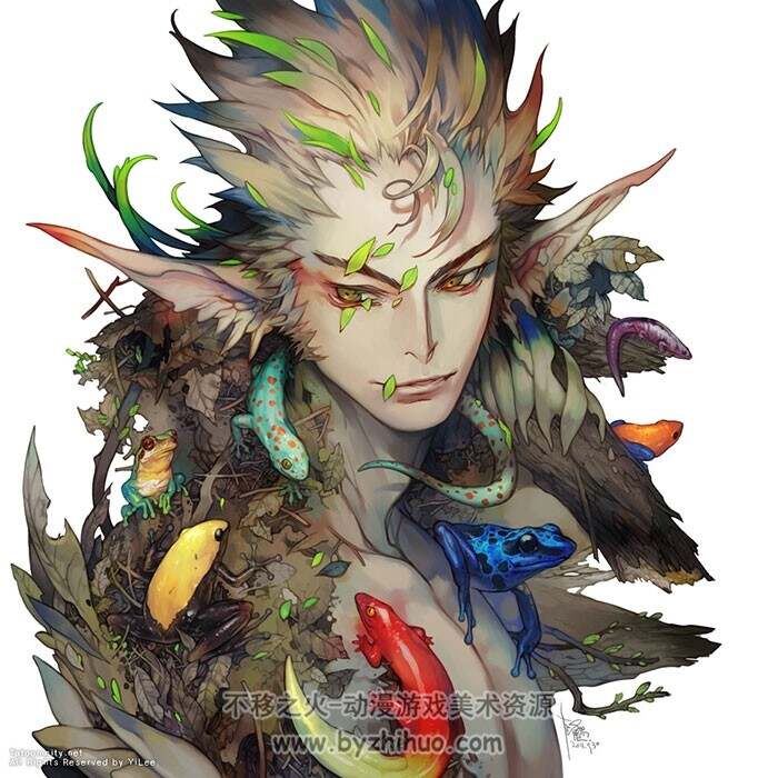 韩国女画师 본명이슬YILEE 绚丽色彩CG插画作品 856P