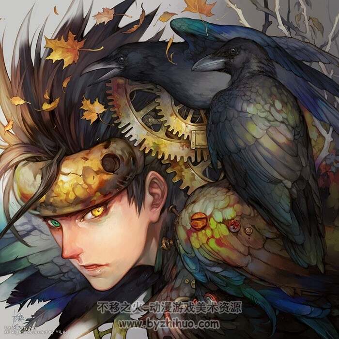 韩国女画师 본명이슬YILEE 绚丽色彩CG插画作品 856P