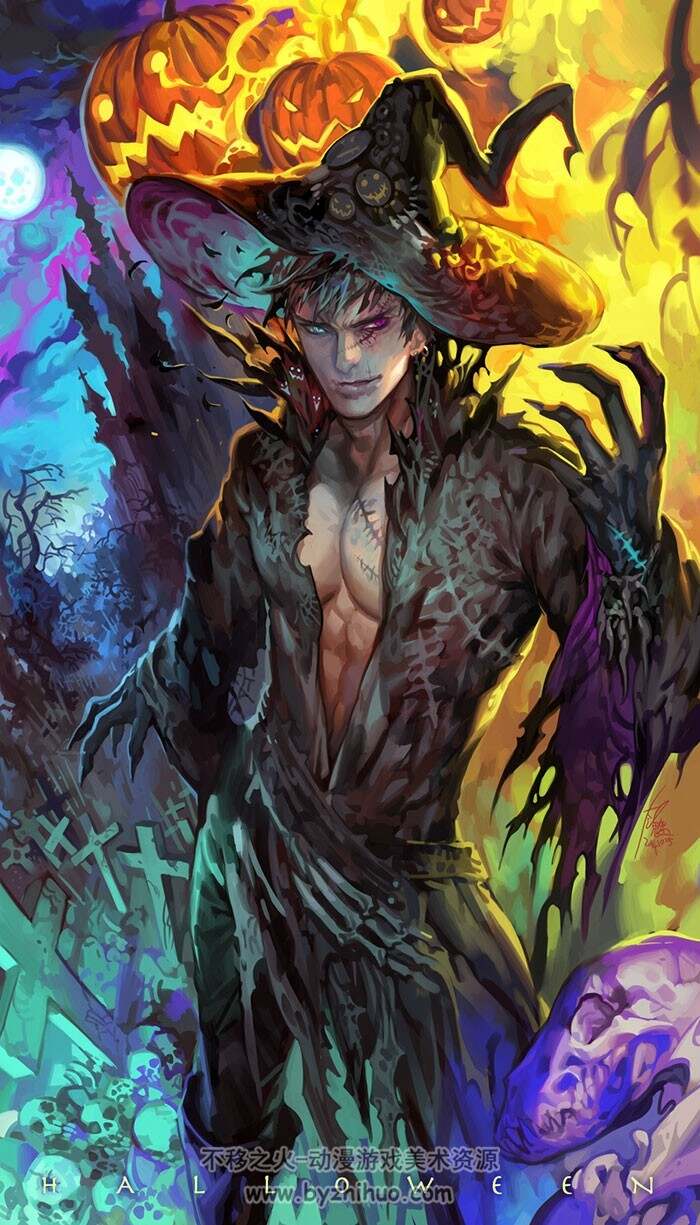 韩国女画师 본명이슬YILEE 绚丽色彩CG插画作品 856P